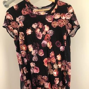 Aritzia Floral Tee
